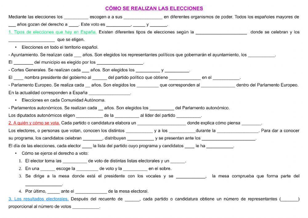Cómo se realizan las elecciones