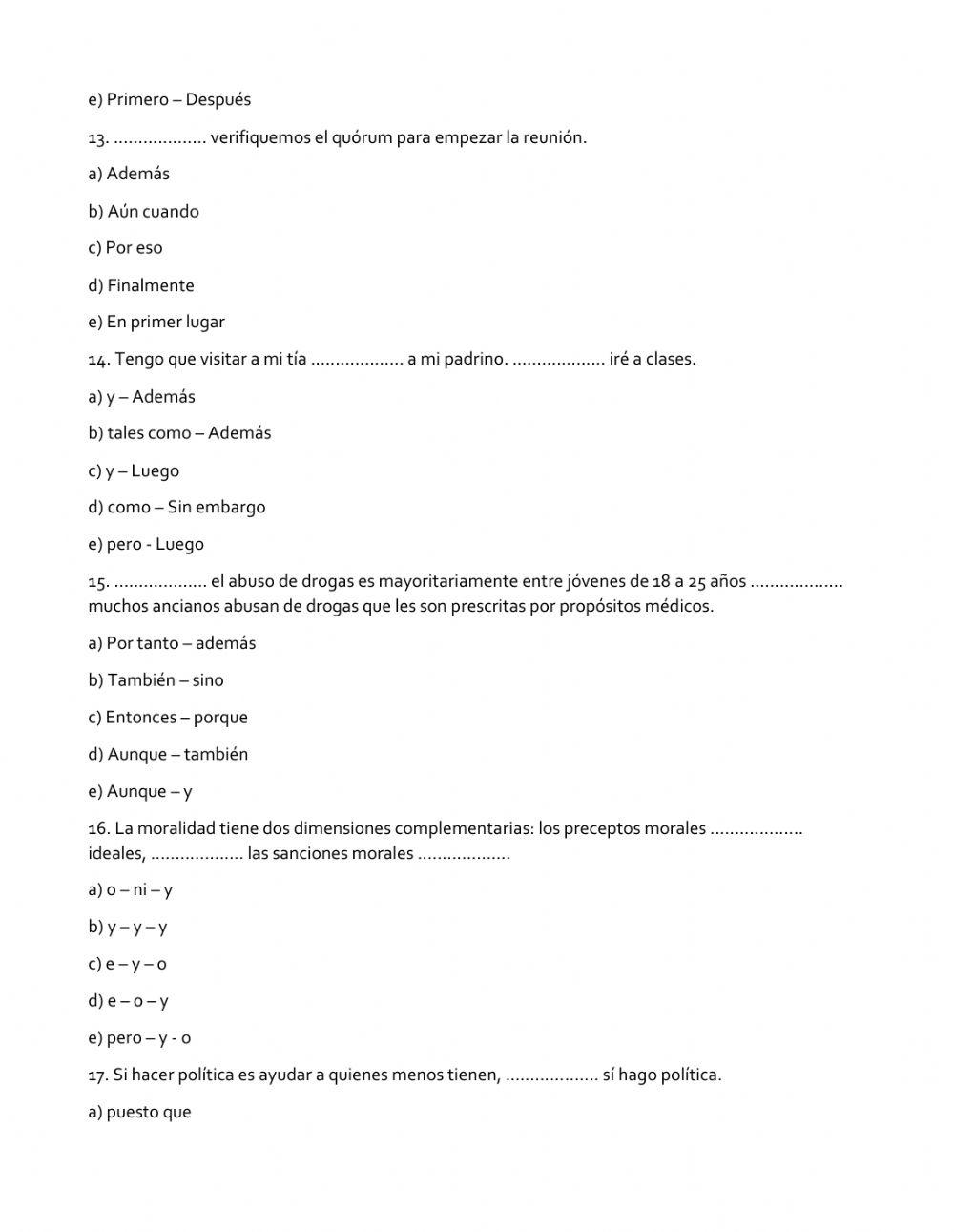 Conectores textuales 3