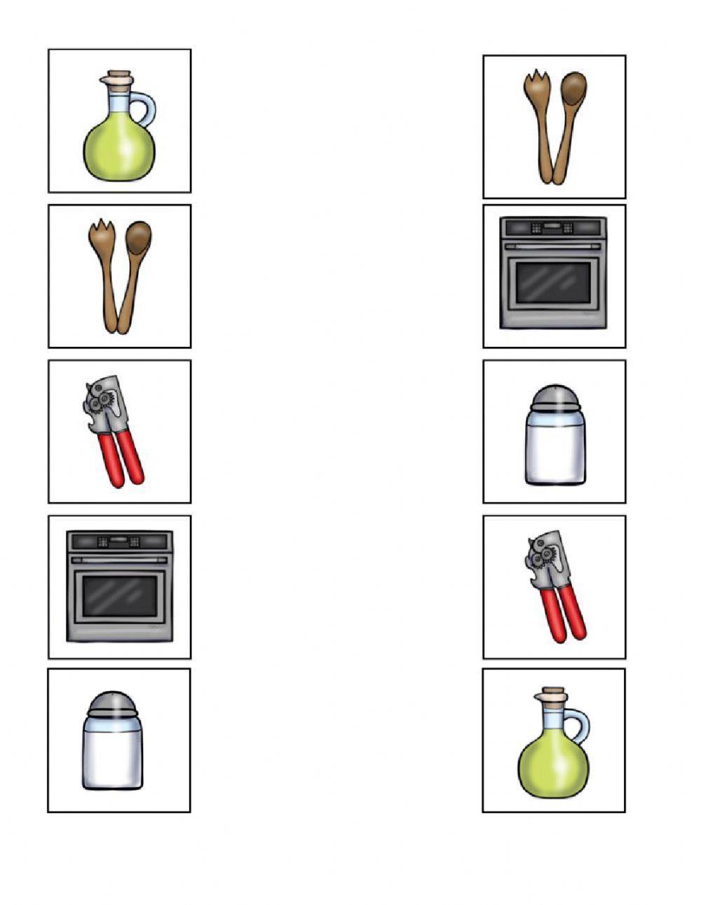Matching Kitchen Item Pictures