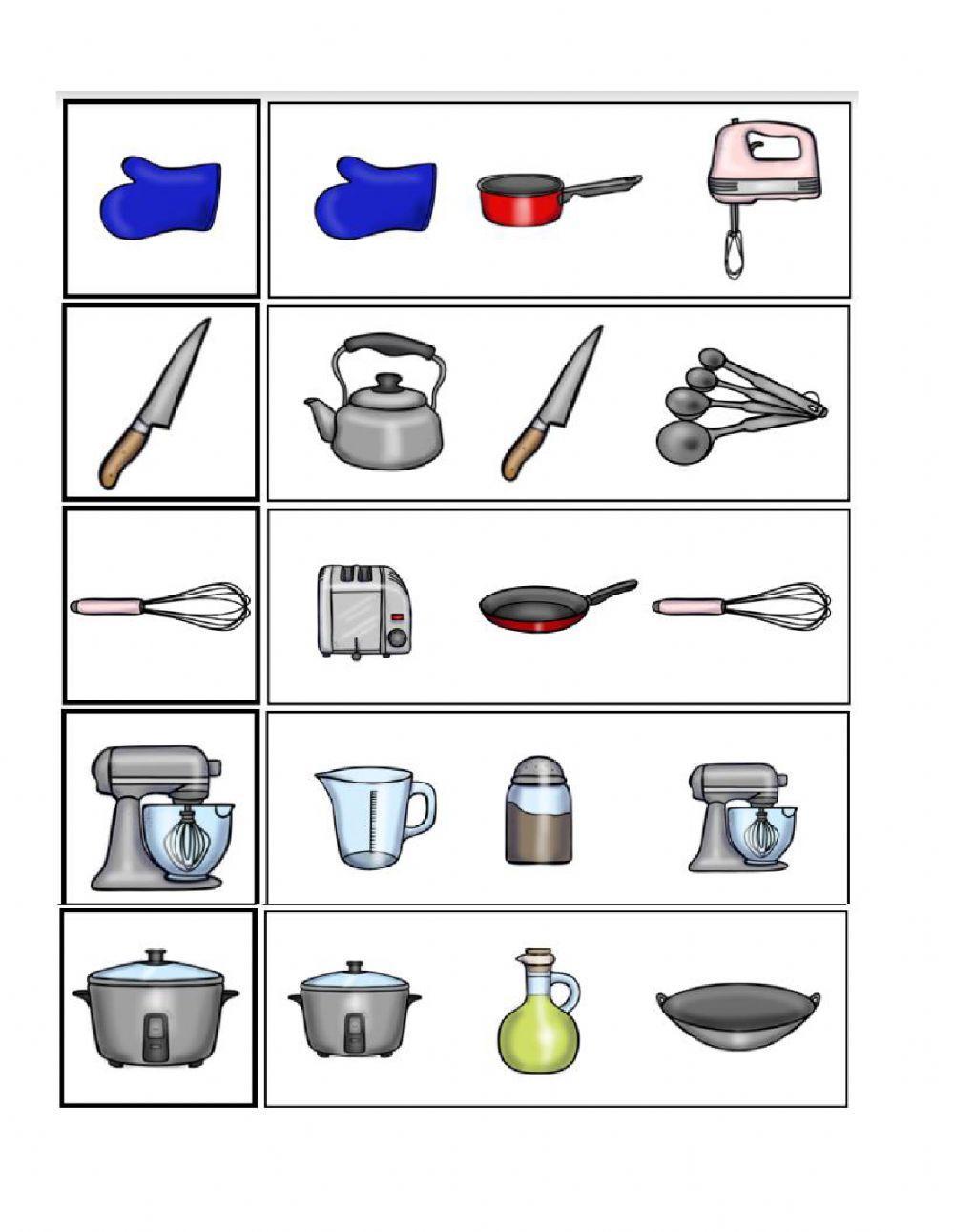 Select the same - Kitchen Items