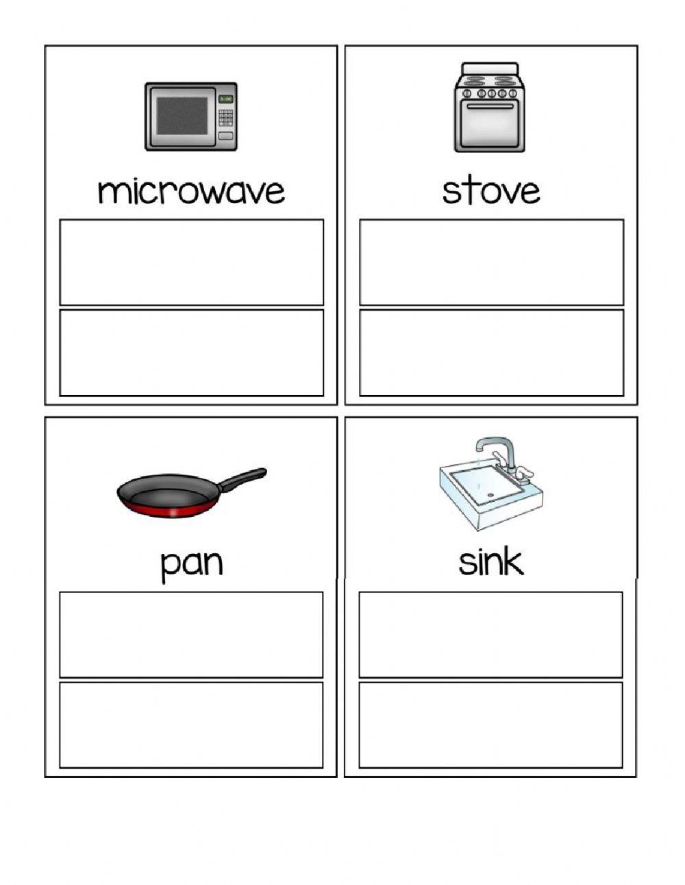 Typing - Kitchen Items