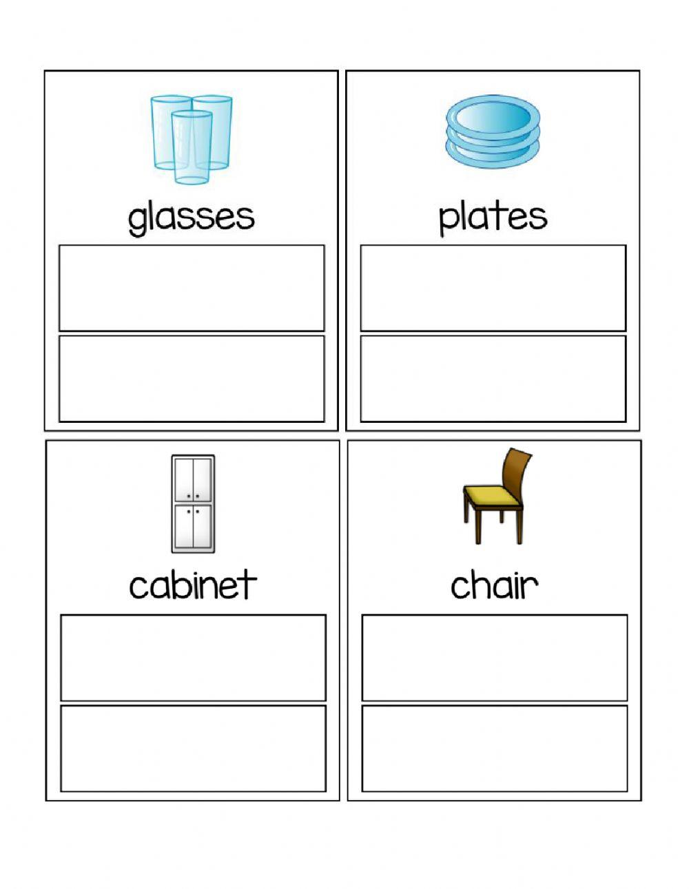 Typing - Kitchen Items