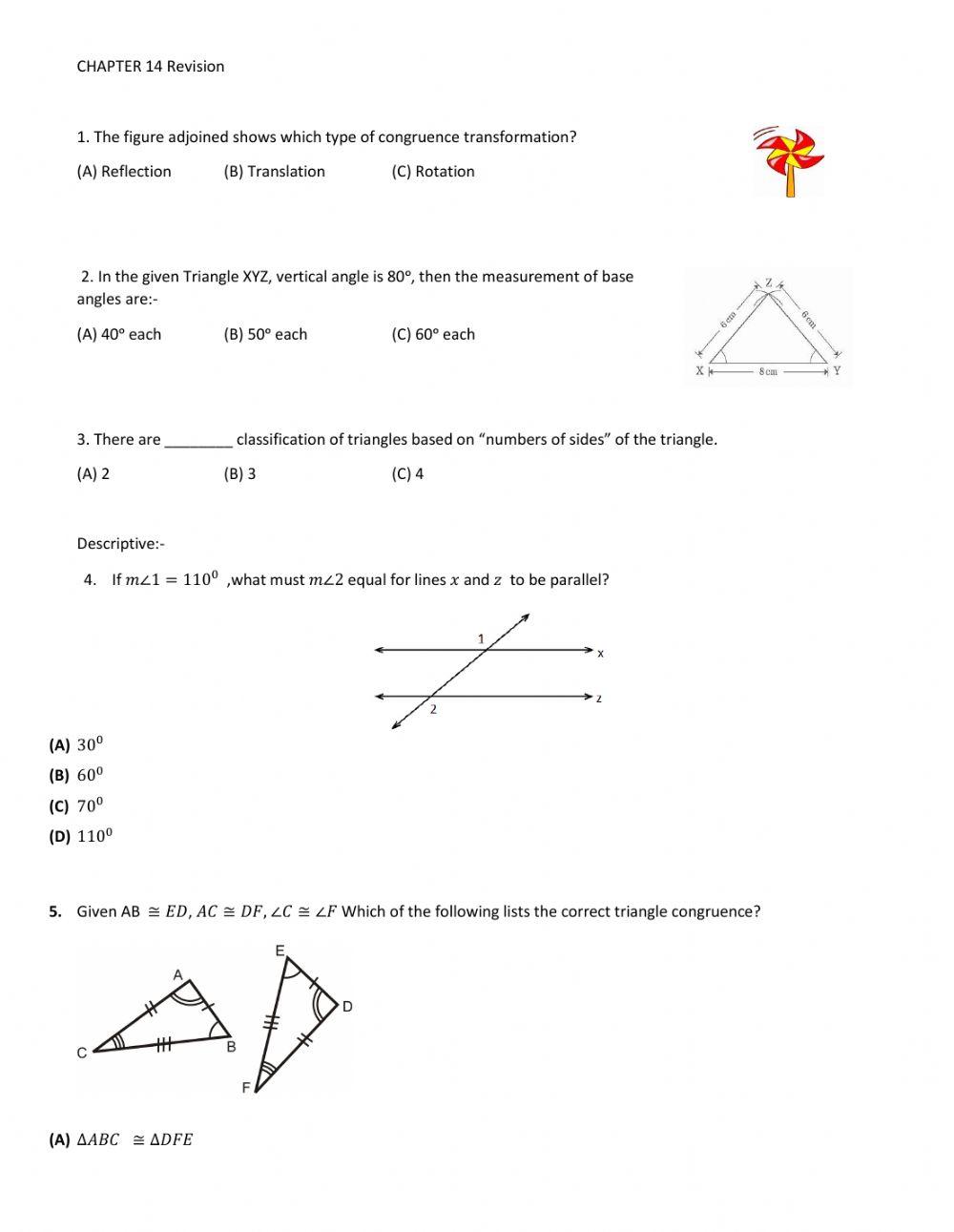Grade 9 - Revision 1