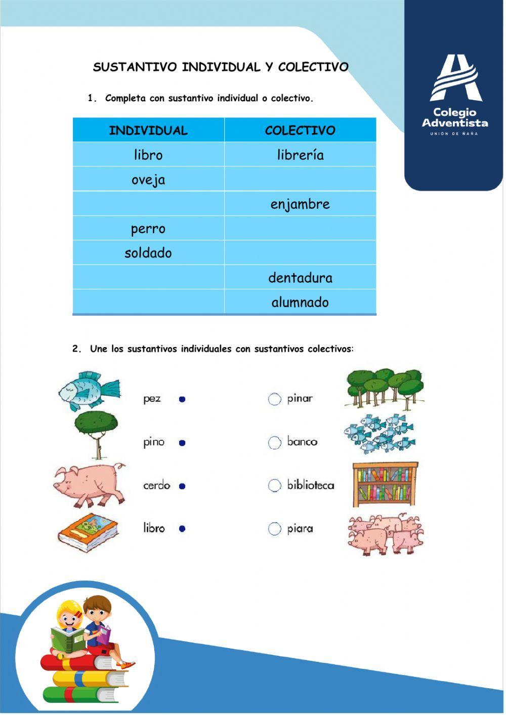 Sustantivos individuales y colectivos
