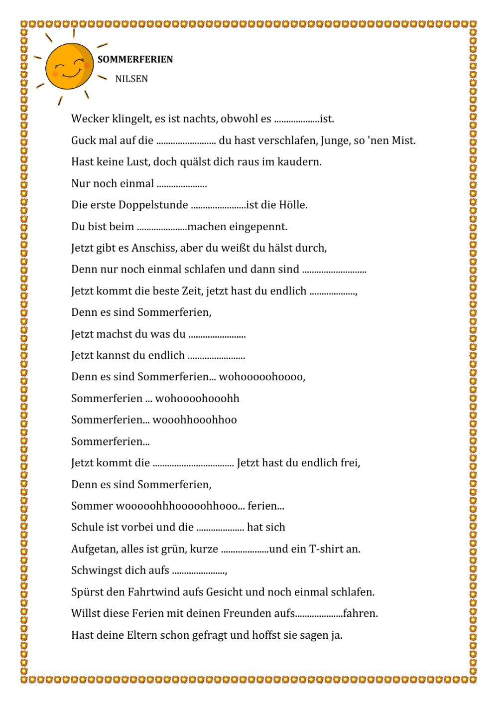 Sommerferien Lied (Nielsen)