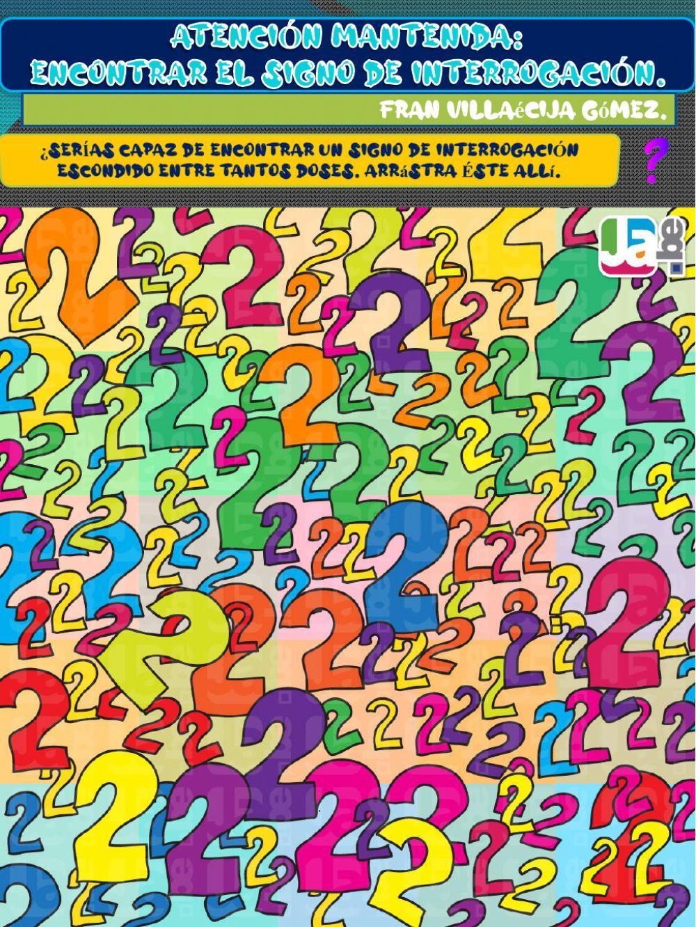 ENCUENTRA UN SIGNO DE INTERROGACIÓN ENTRE TANTOS DOSES