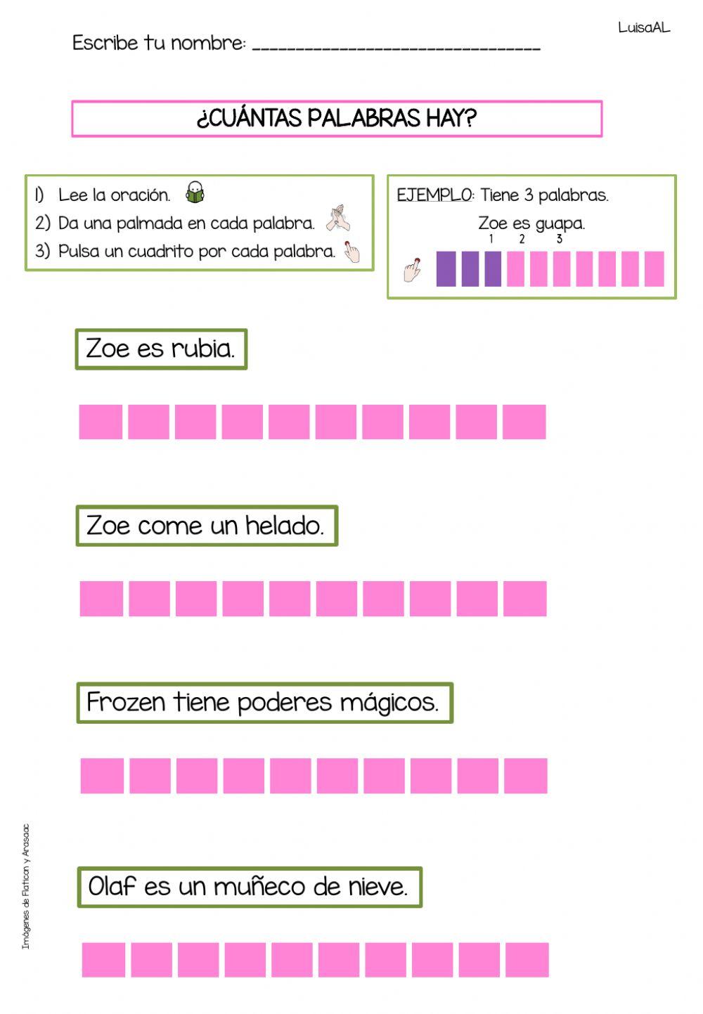 Discriminación visual palabras 1