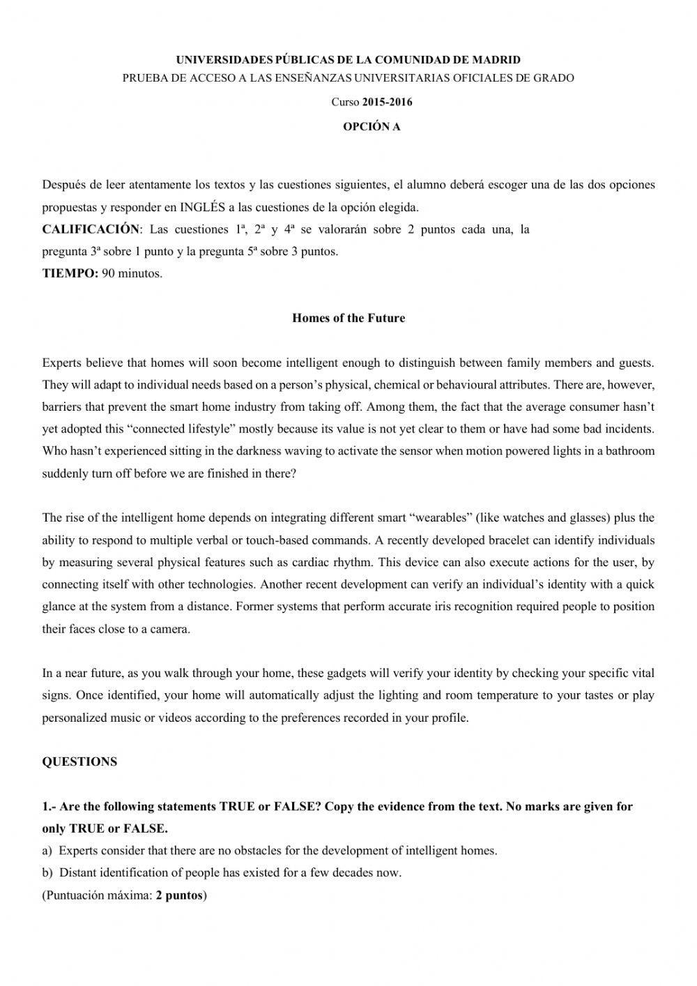 Homes of the Future Madrid 15-16