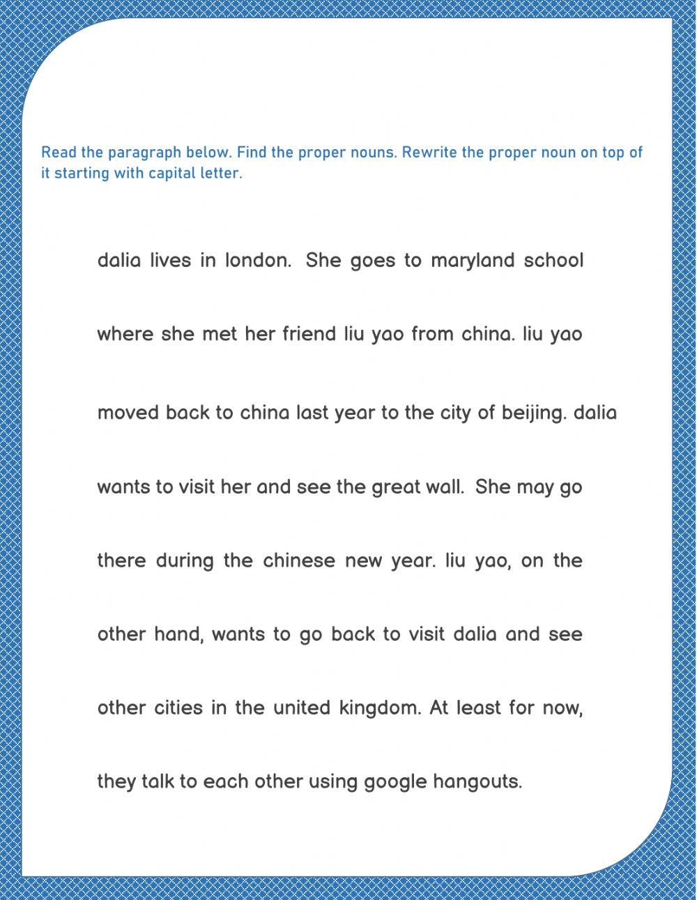 Language Arts - Grammar Test