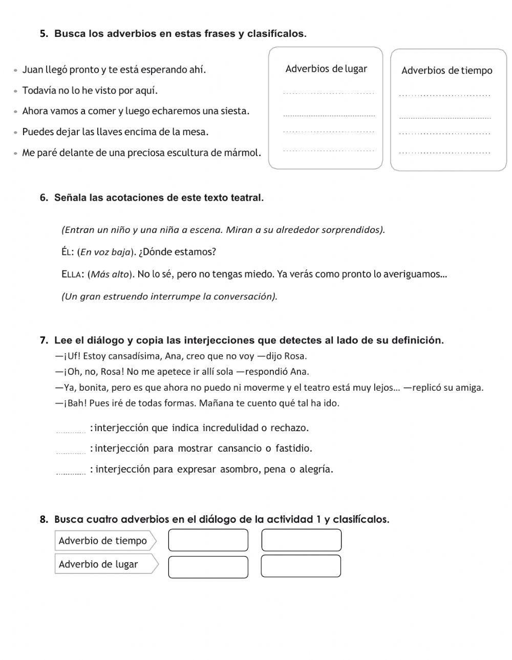Repaso lengua tema 10