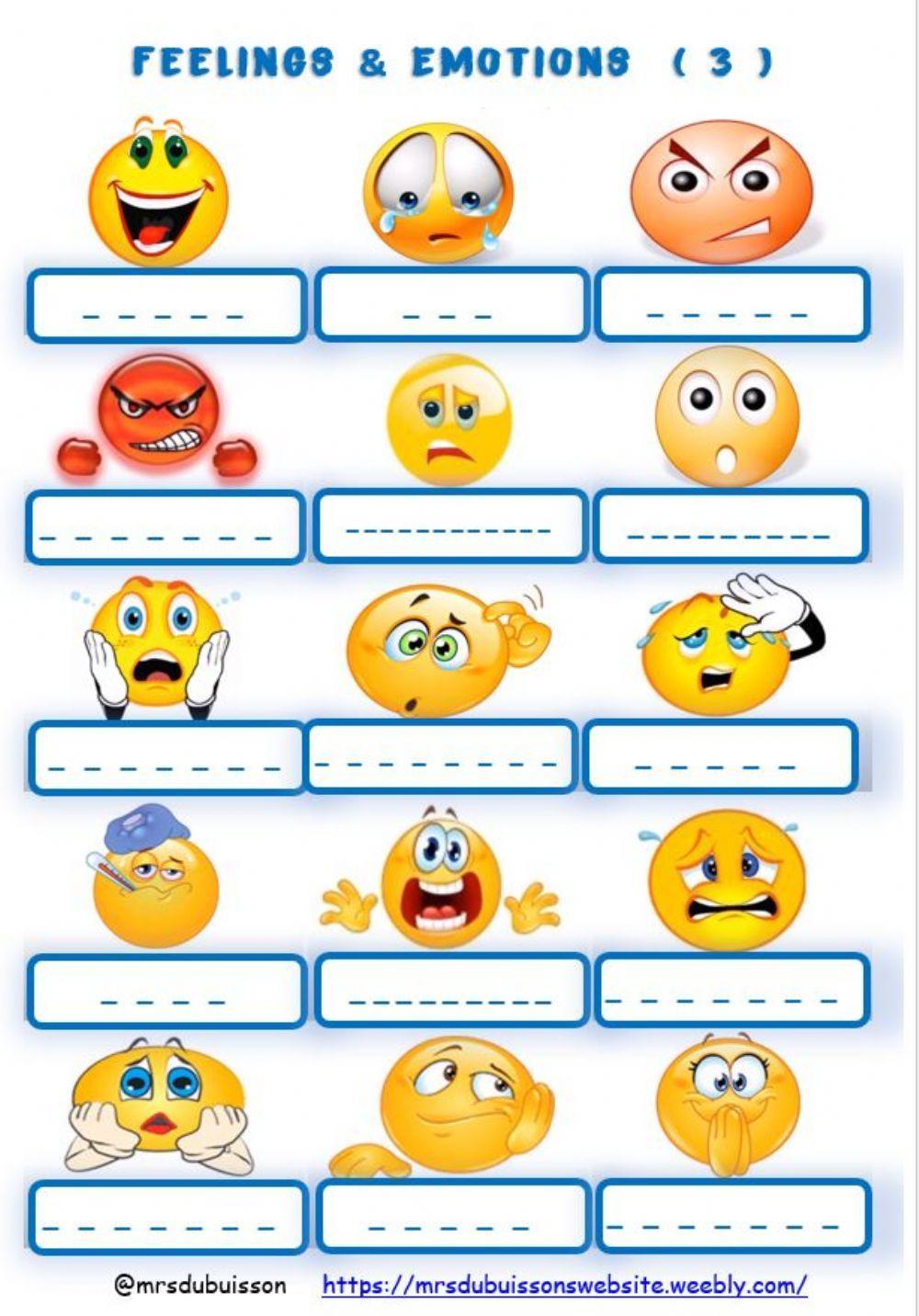 Vocabulary FEELINGS 3