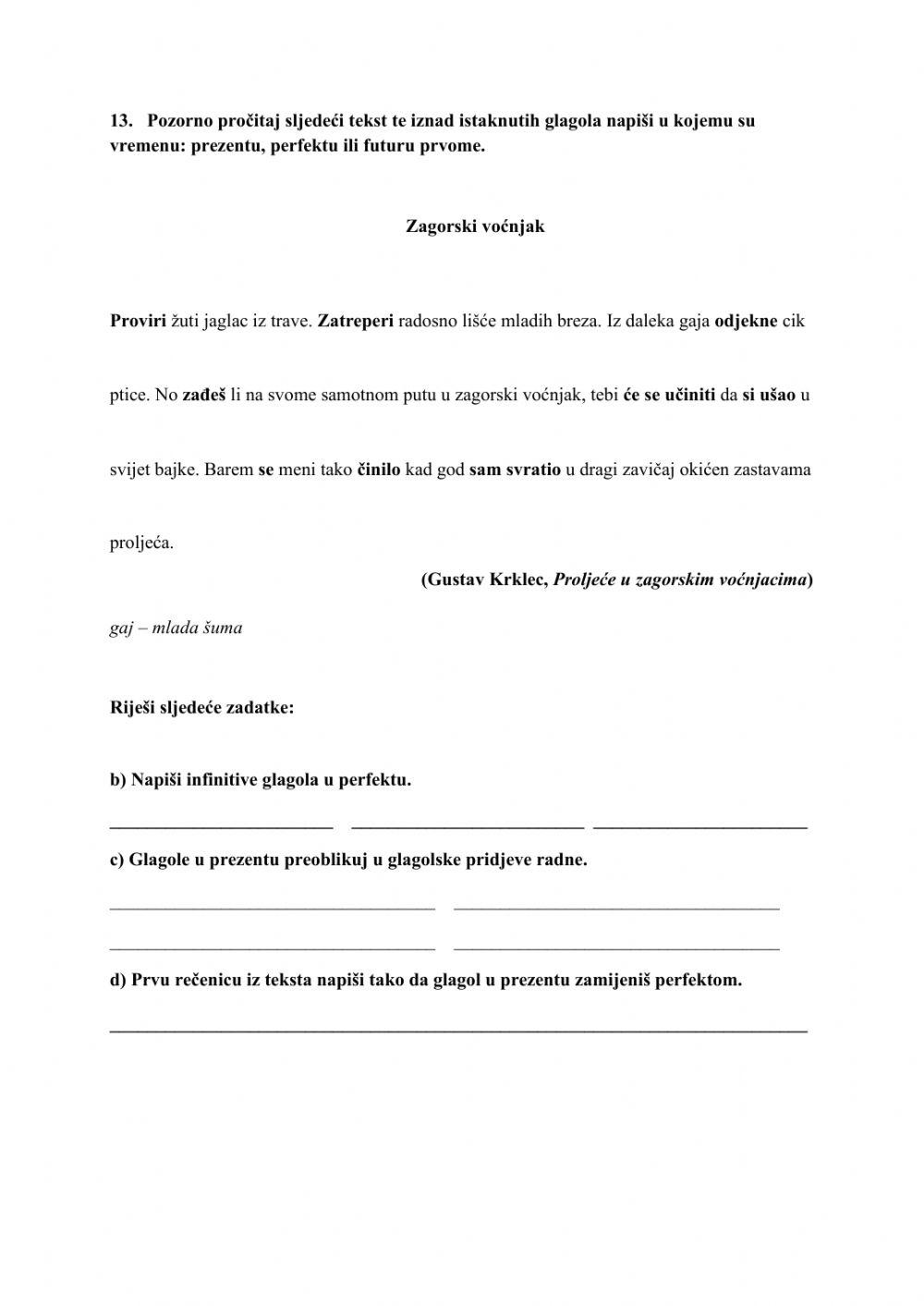 Ponavljanje jezičnoga gradiva - 5. razred