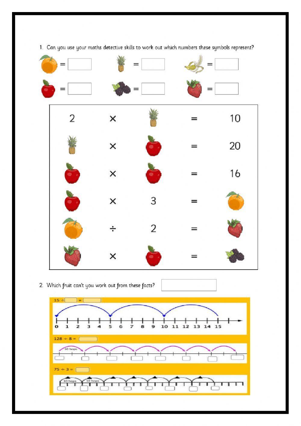 Multiplication and Division Test