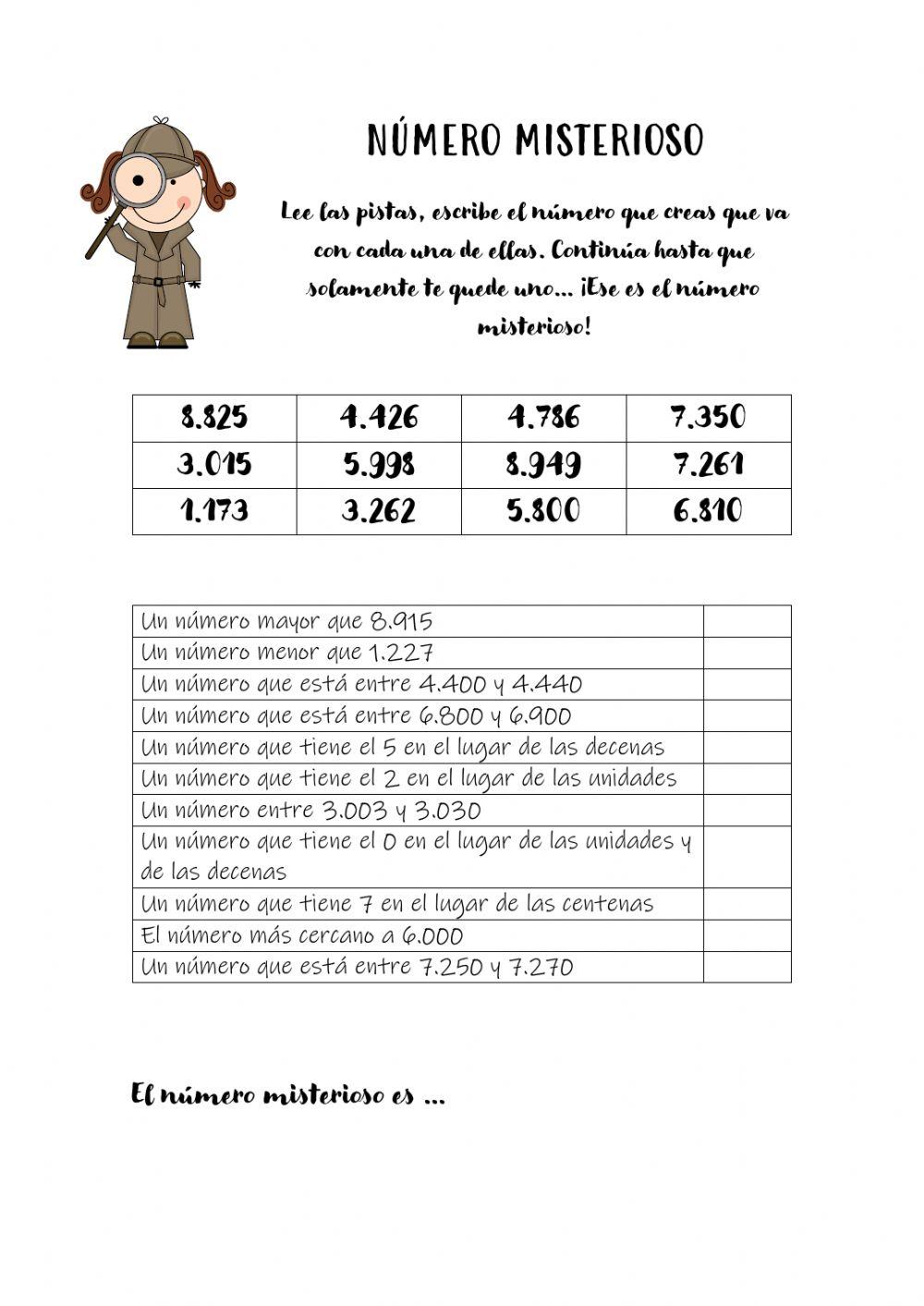 Número misterioso