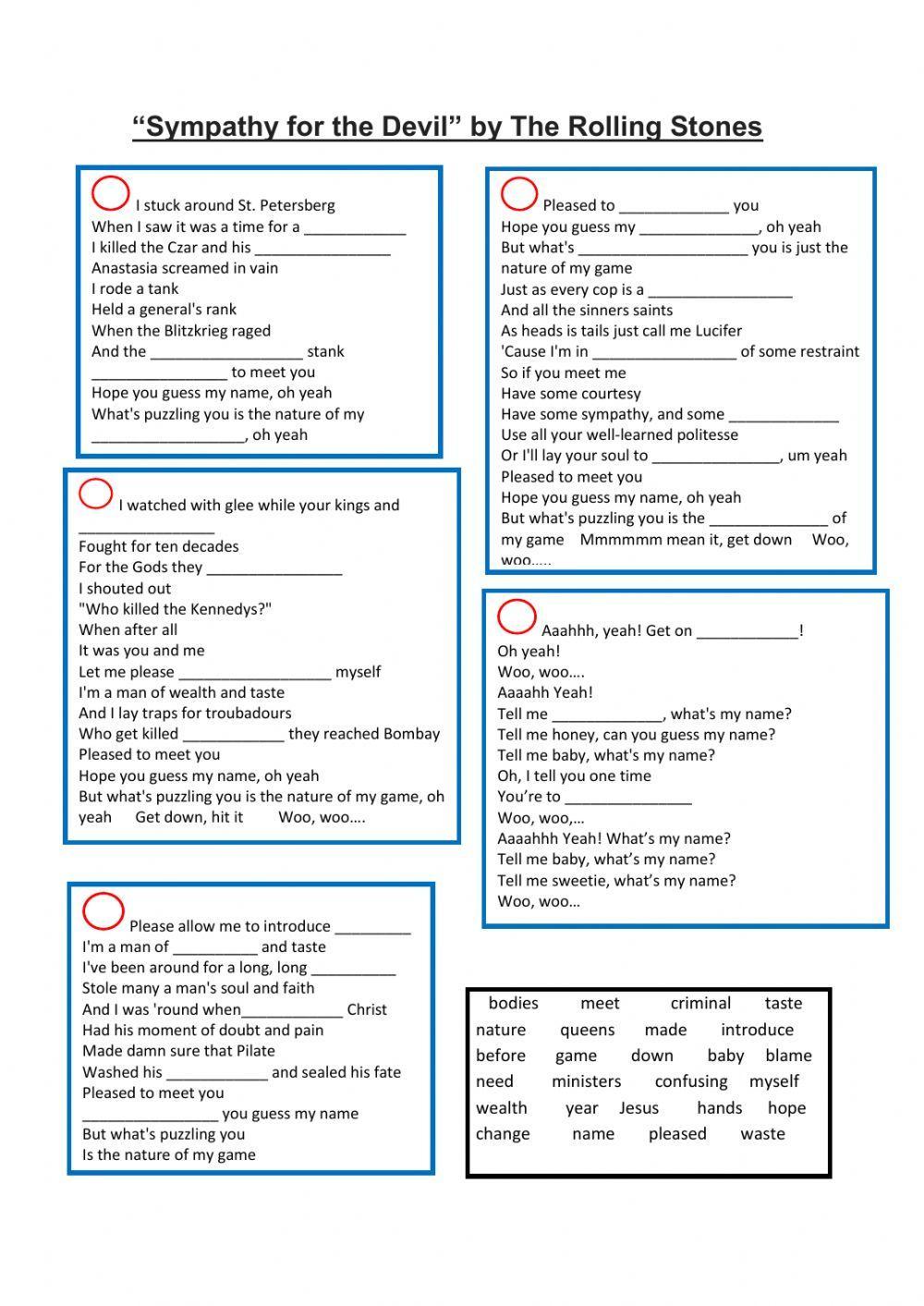 Sympathy For the Devil by The Rolling Stones