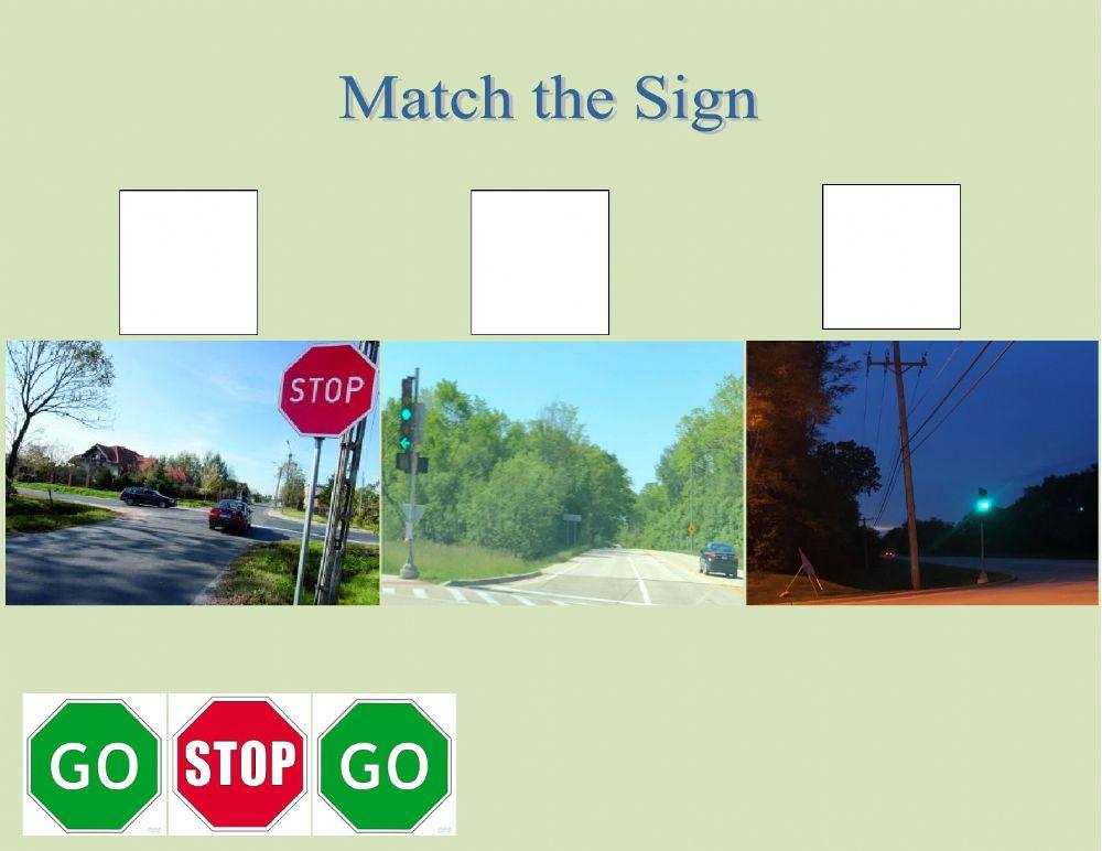 Match the sign