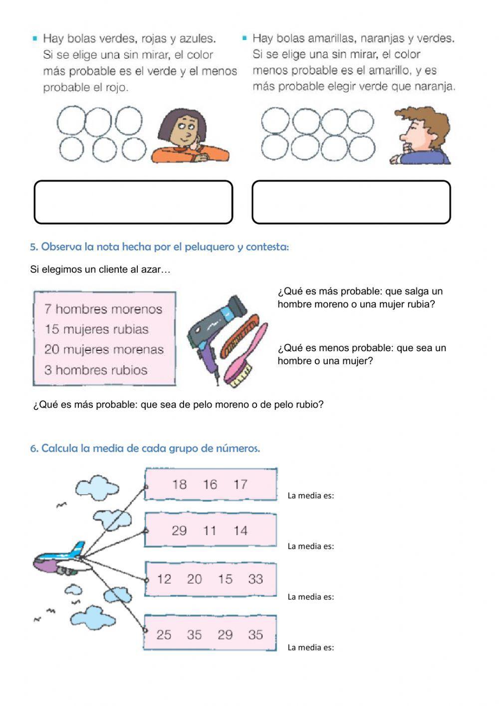 Actividades finales tema 15 (4º de Primaria)