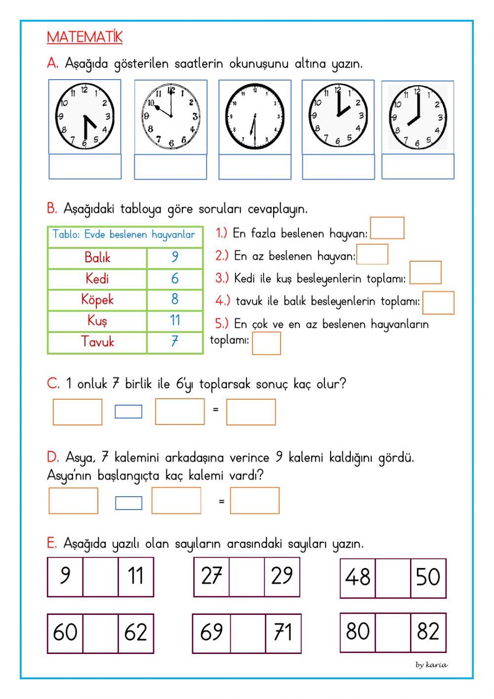 Günlük çalışma 40
