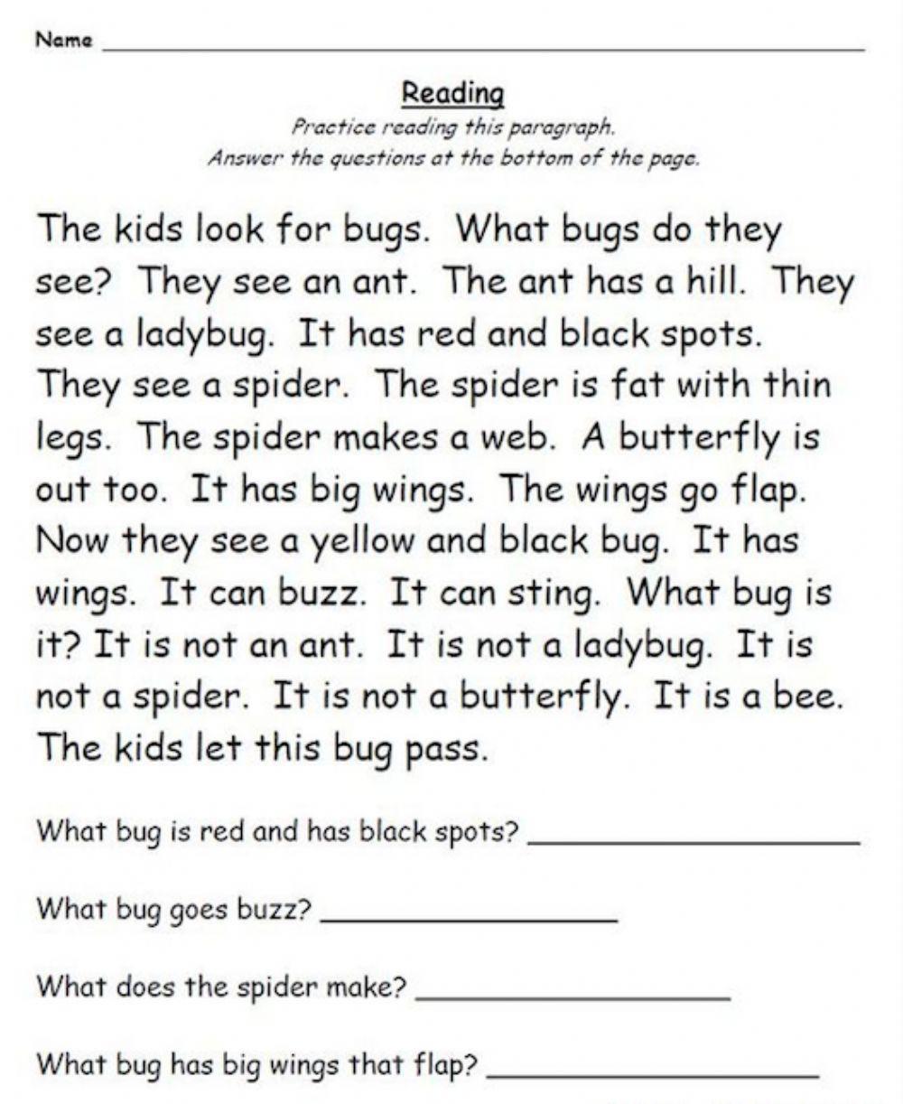 Reading Comprehension-Bugs