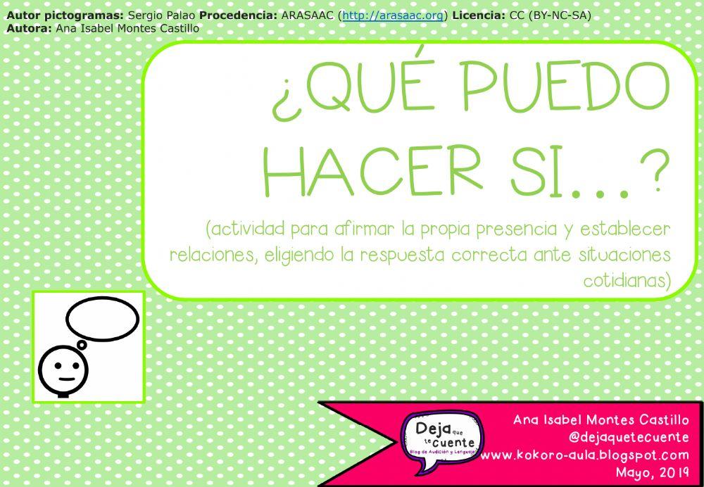 Que puedo hacer si...