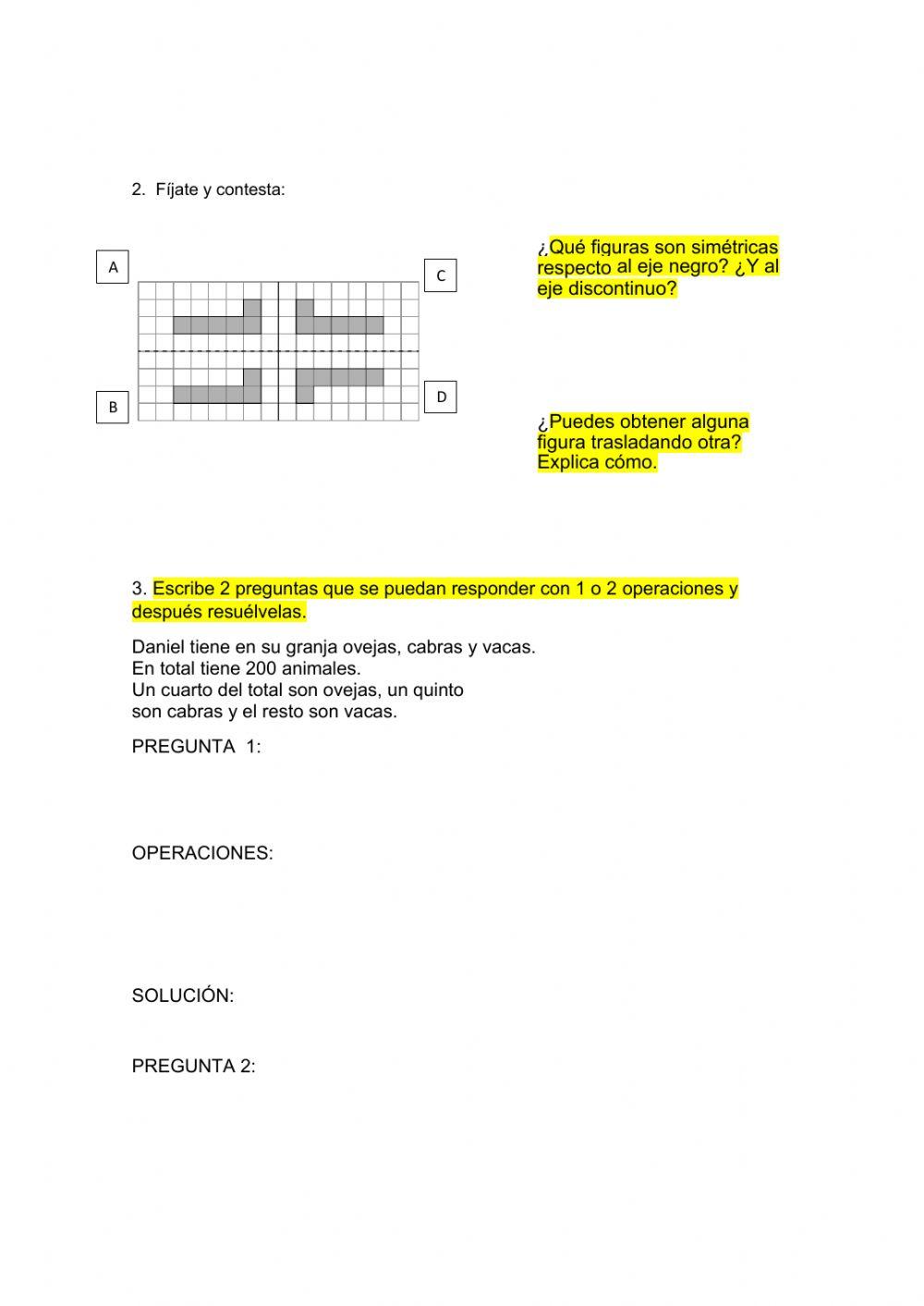 Examen matemáticas tema 12 adaptado
