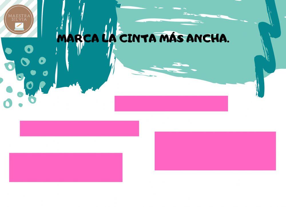 Señala la más ancha