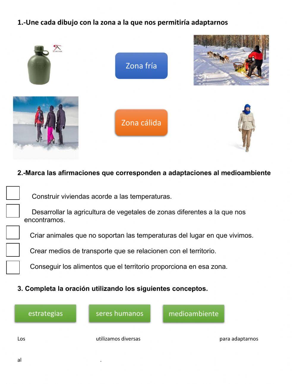Adaptación a las zonas climáticas