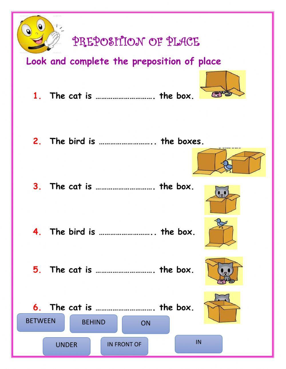 Preposition of place