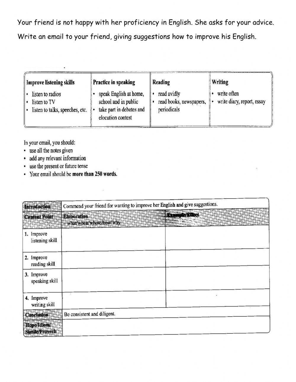 Email form 4 Guided Writing