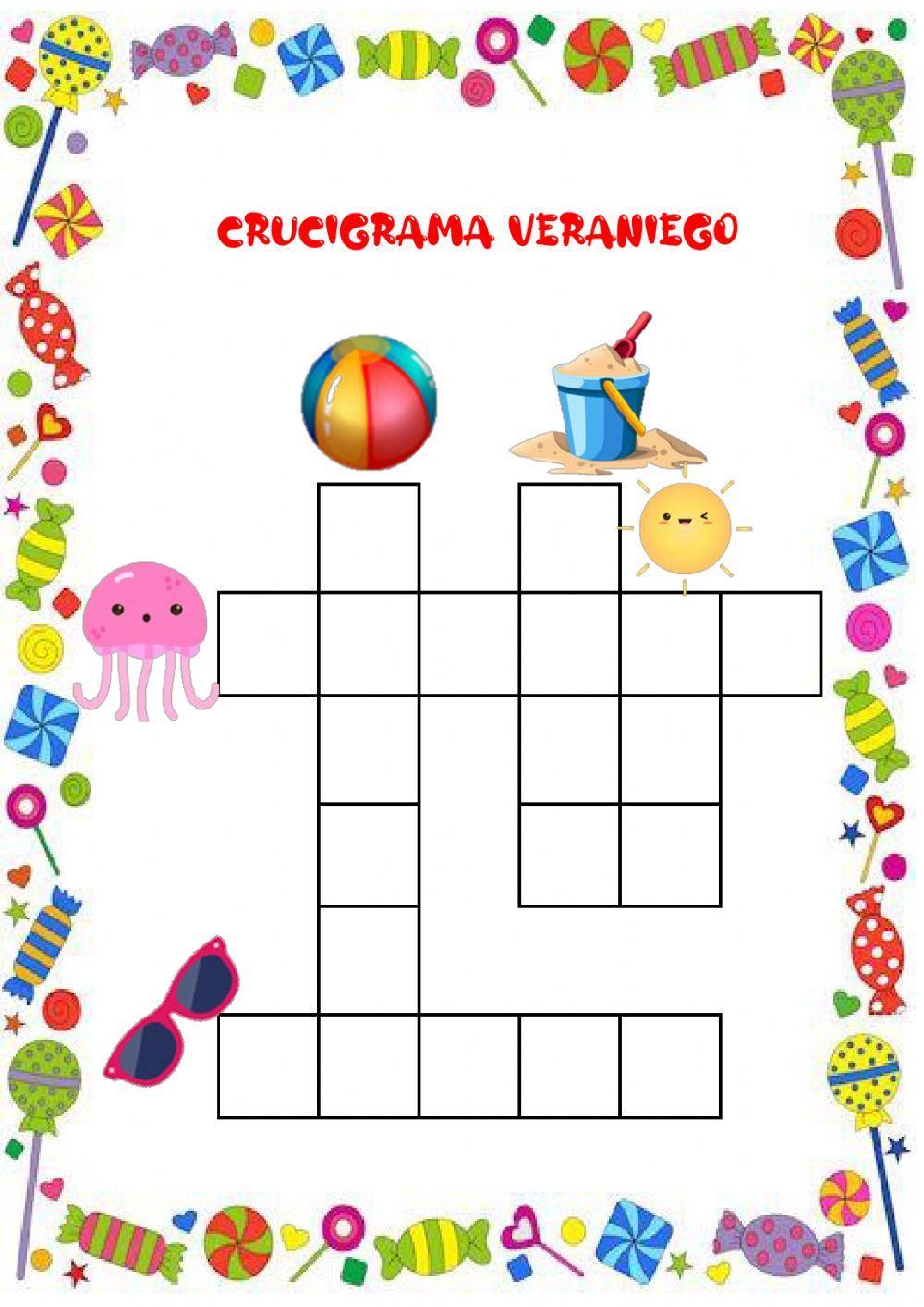 Crucigrama verano