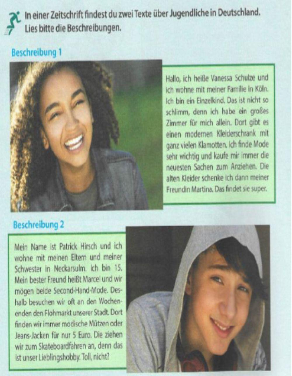 Fit in Deutsch Lesenverstehen A1