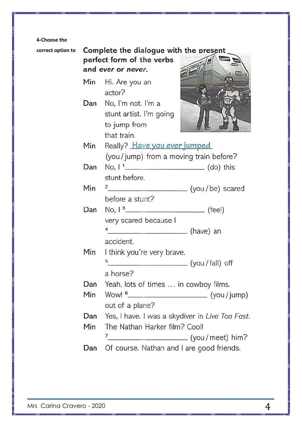 Present perfect simple with ever-never