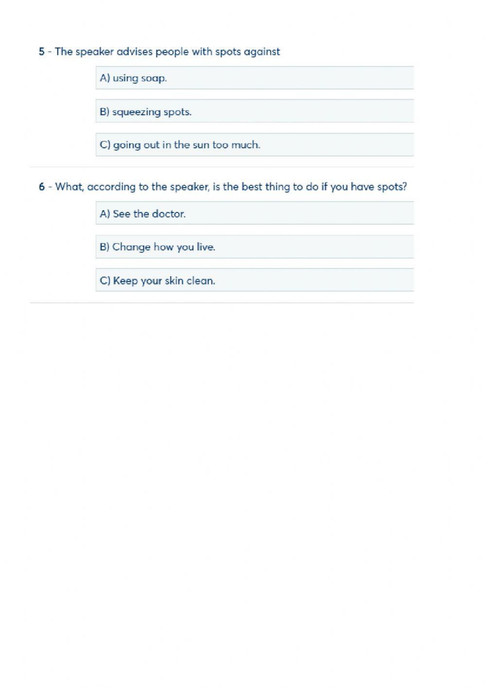 4. Listening Part4 Pet for schools