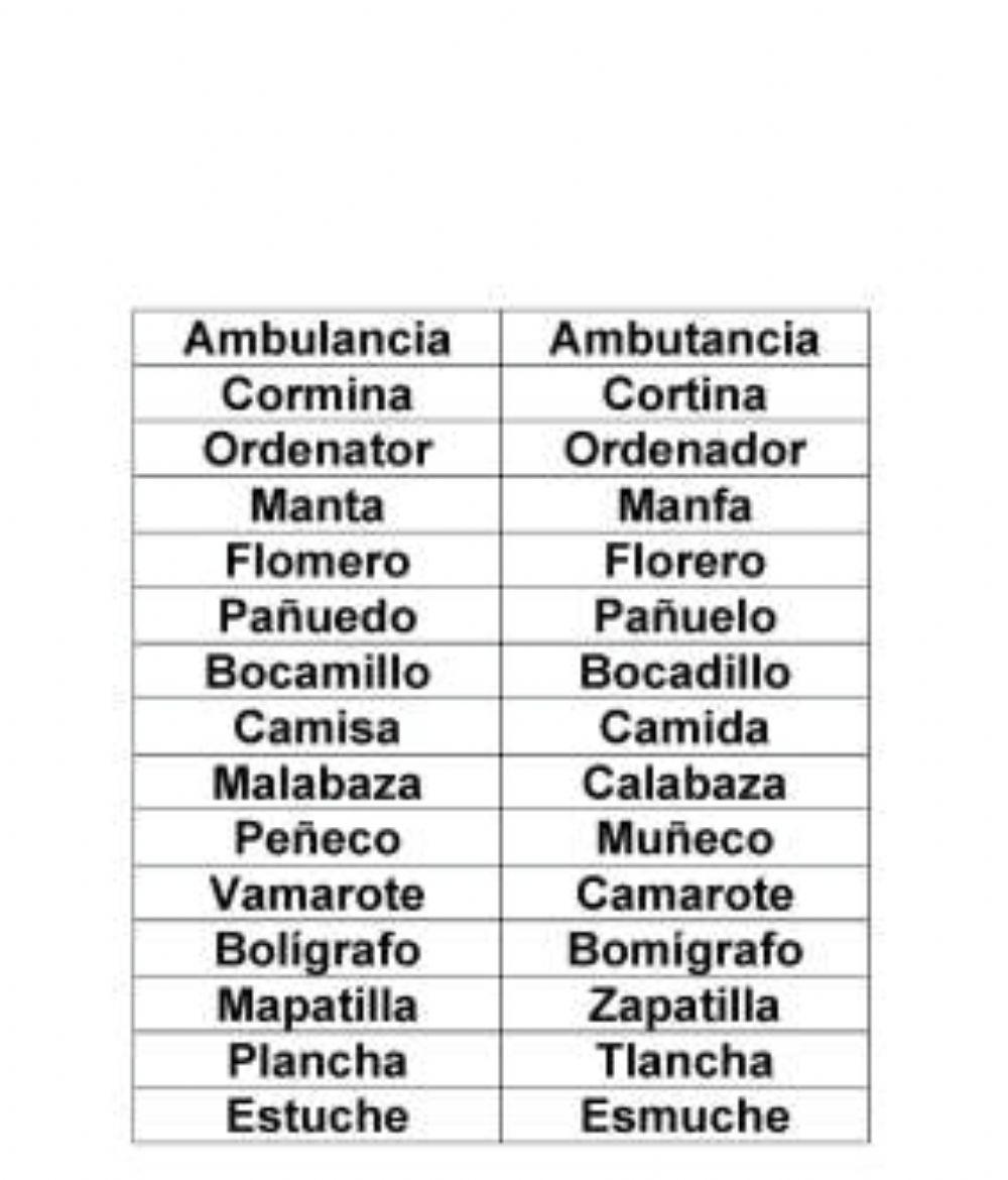 Palabras inventadas 2