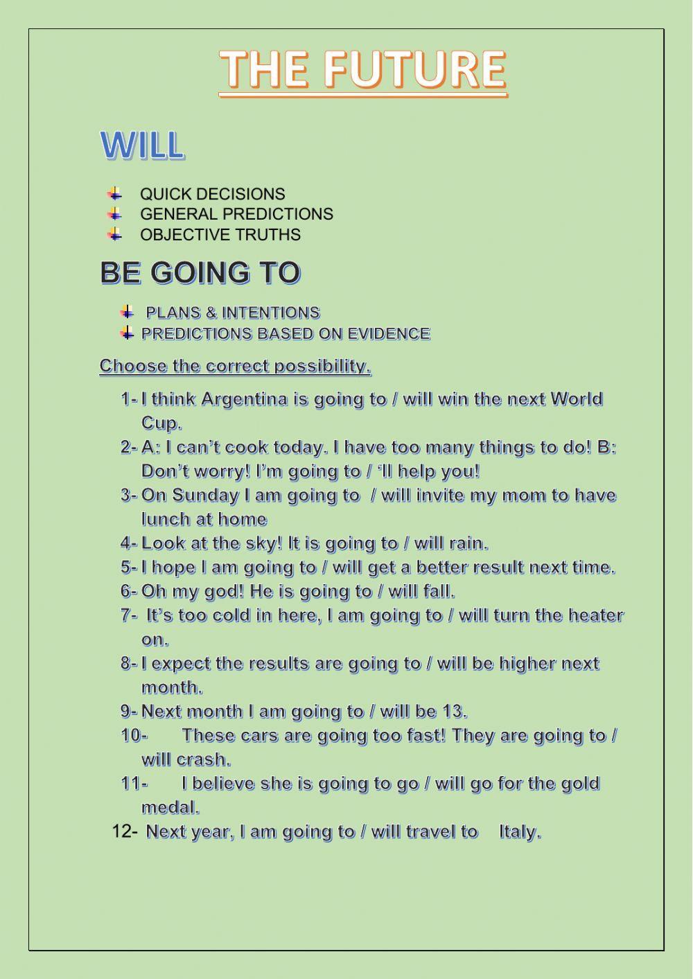 Future tenses Future tenses