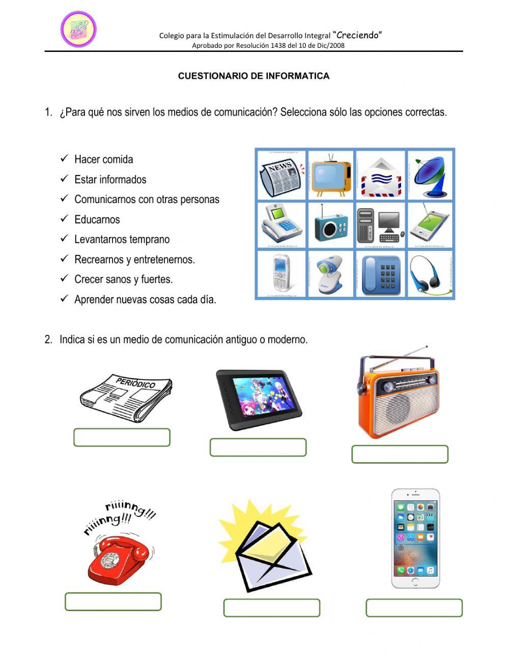 Cuestionario informatica