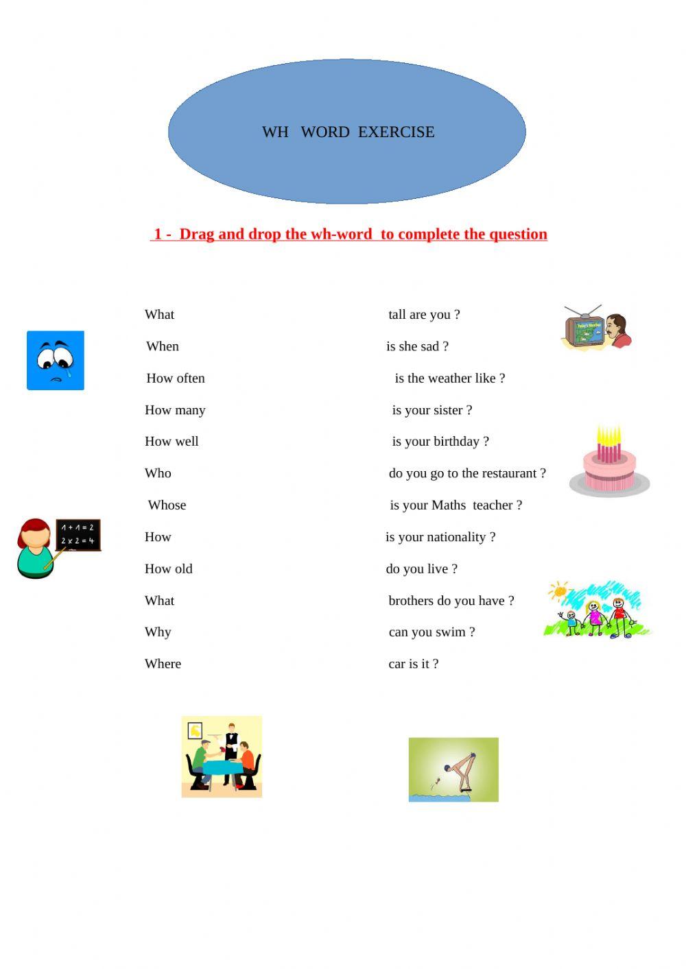 Wh drag and drop exercise