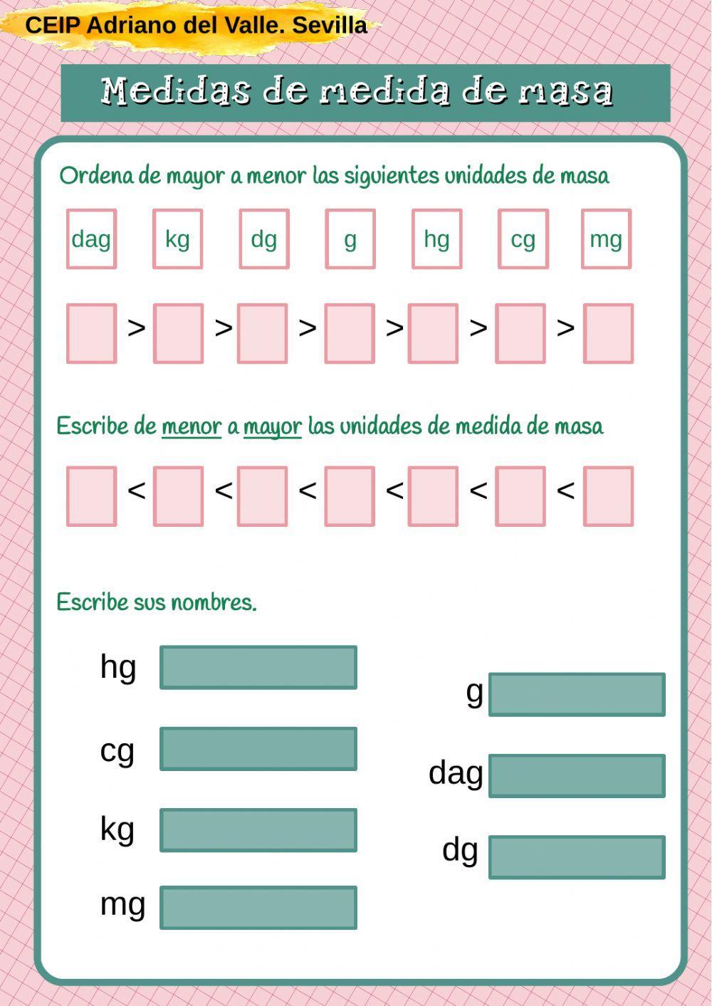Unidades de medidas de masa2