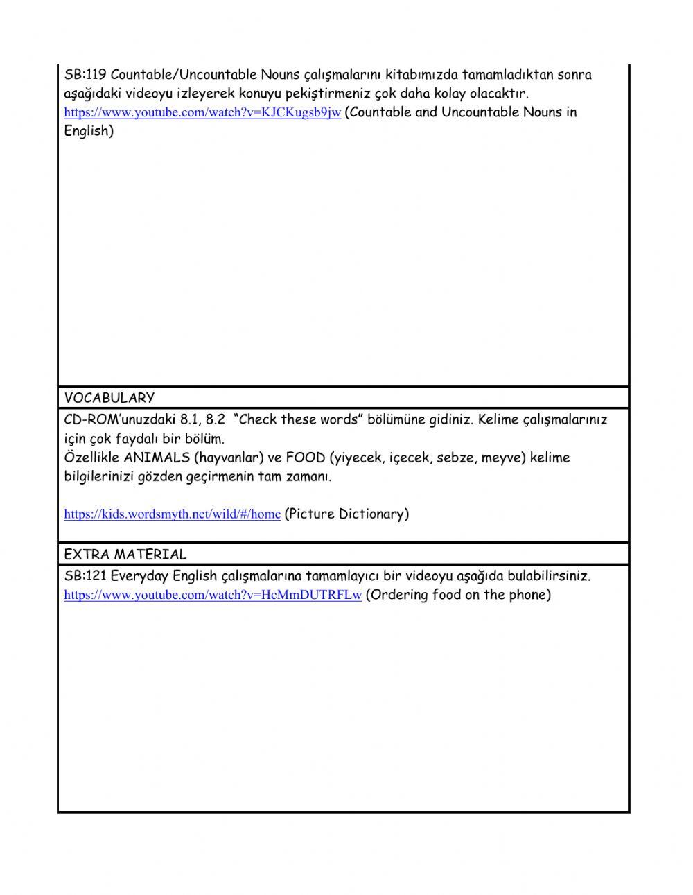 Level 5 weekly plan 26