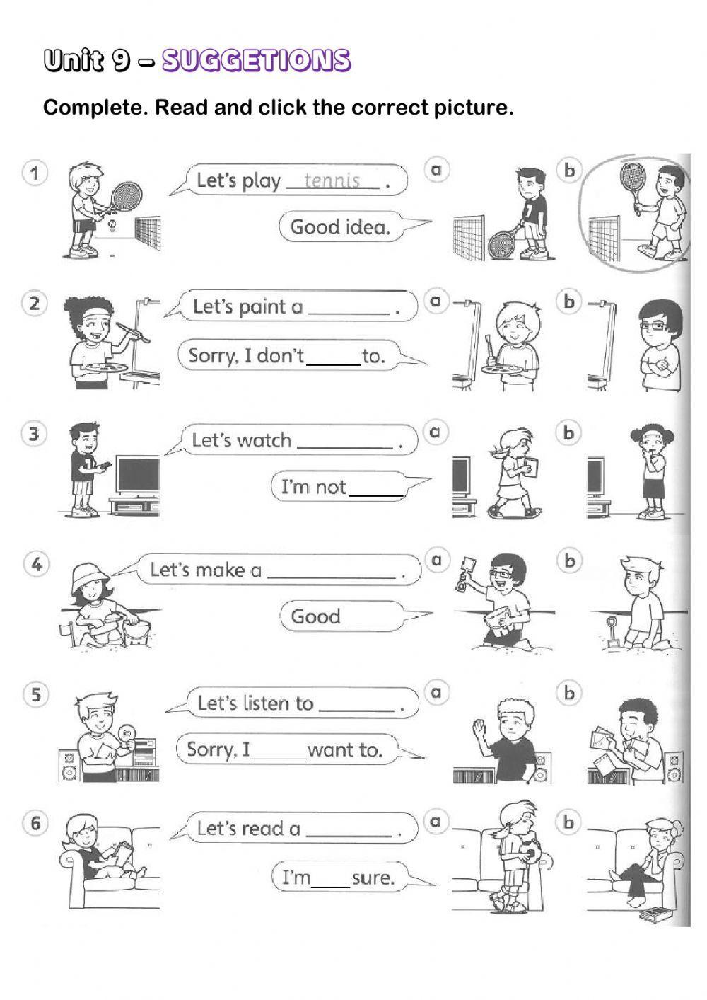 Suggestions Suggestions