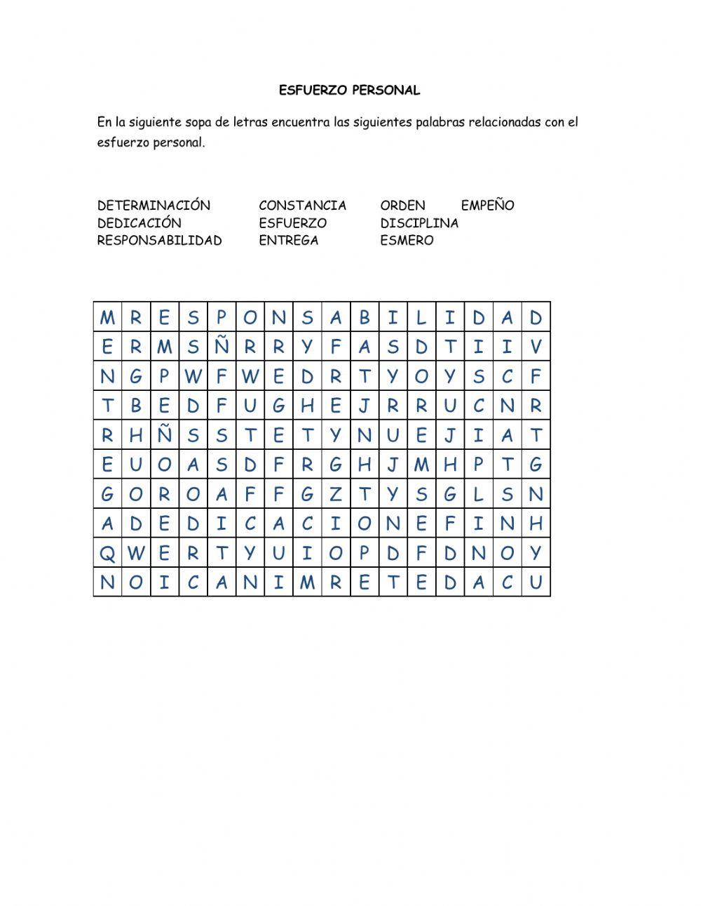 Esfuerzo Personal