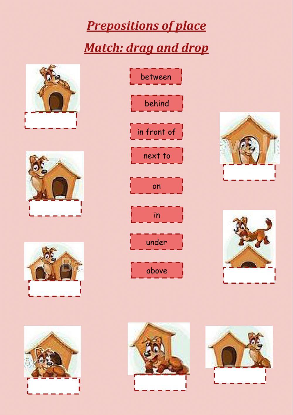 Prepositions of place