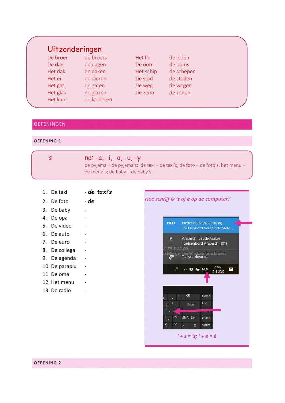 Het pluralis-het meervoud