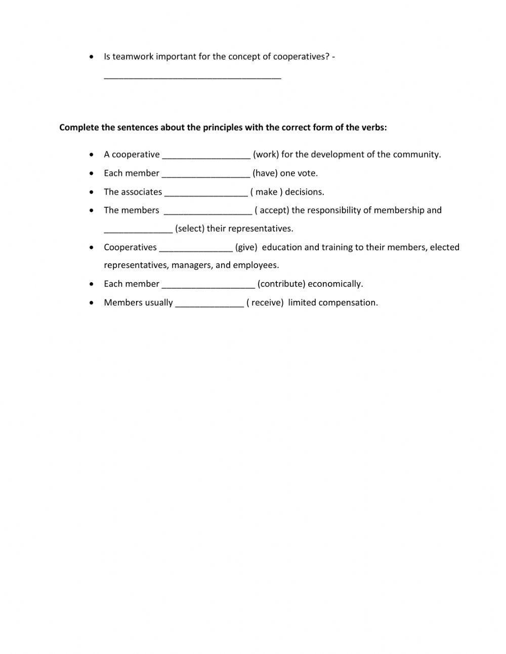 Video Section Cooperatives