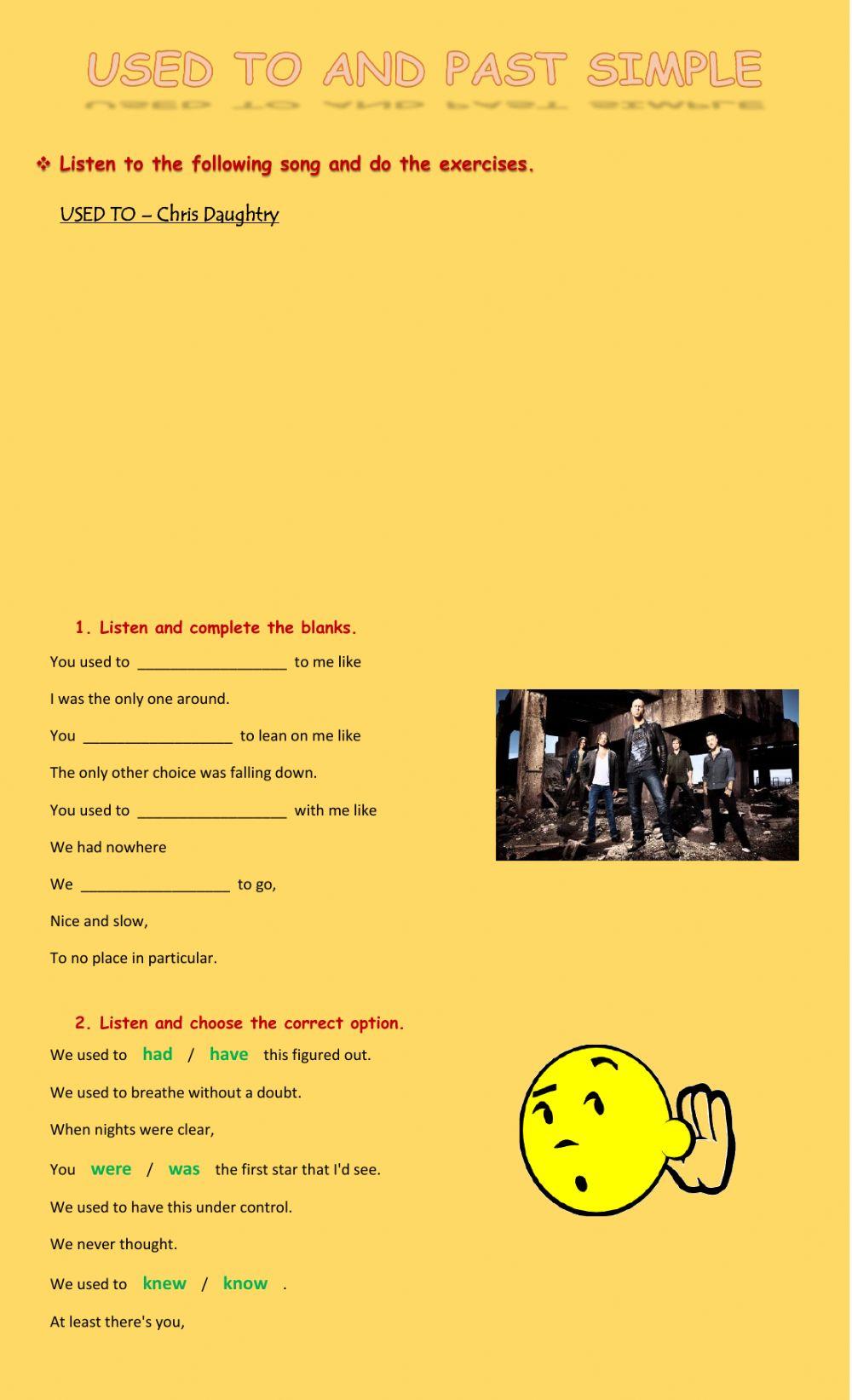 Used to and Past Simple