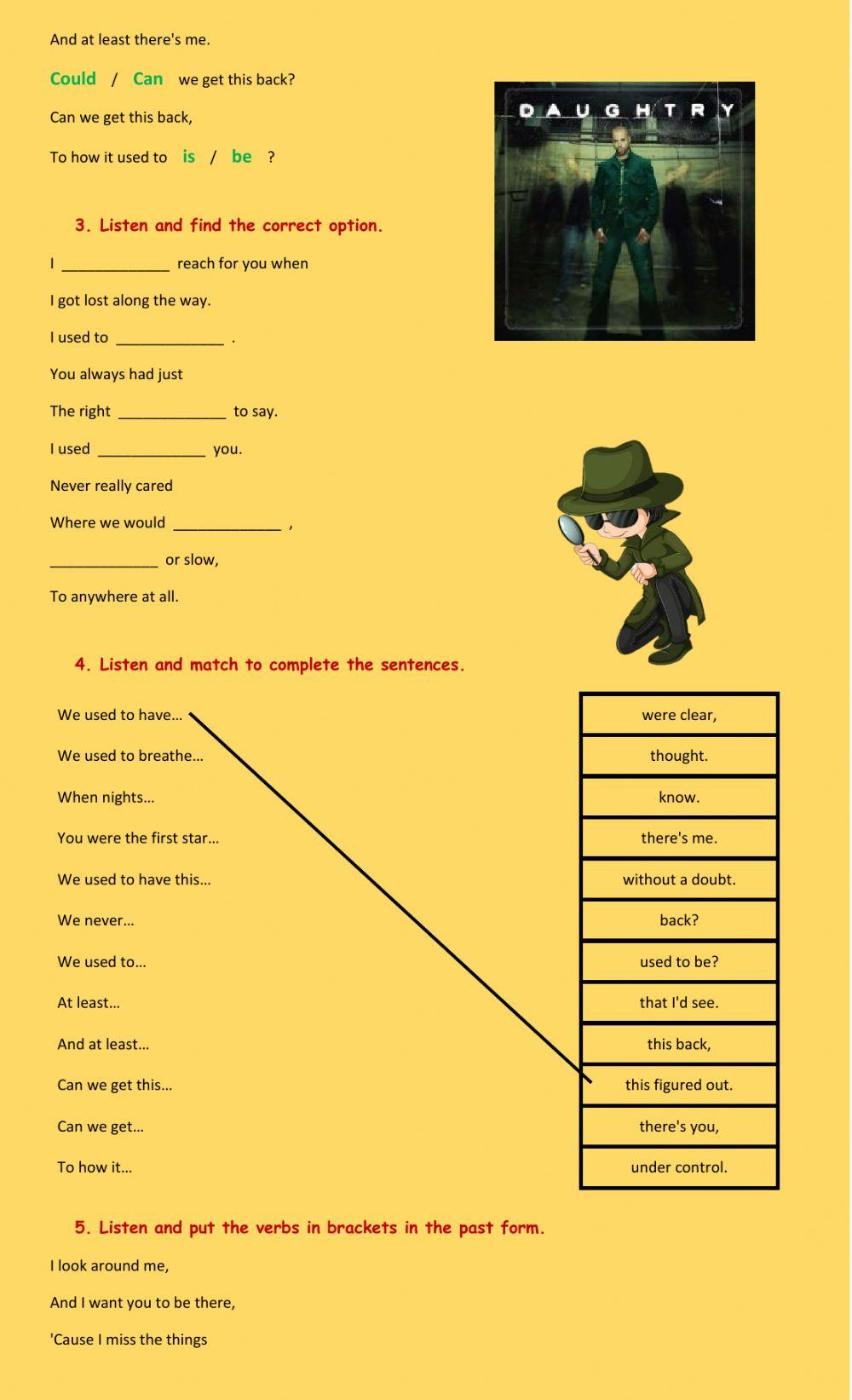 Used to and Past Simple