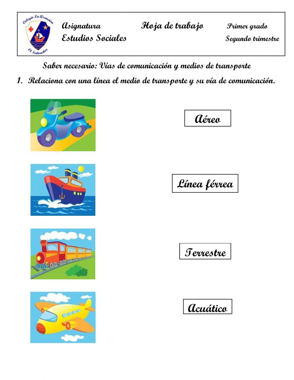 Medios y vías de transporte