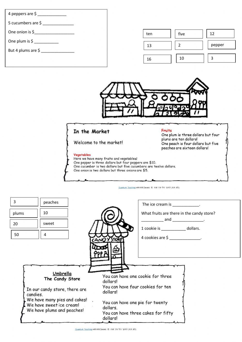 The Market and The Candy Store