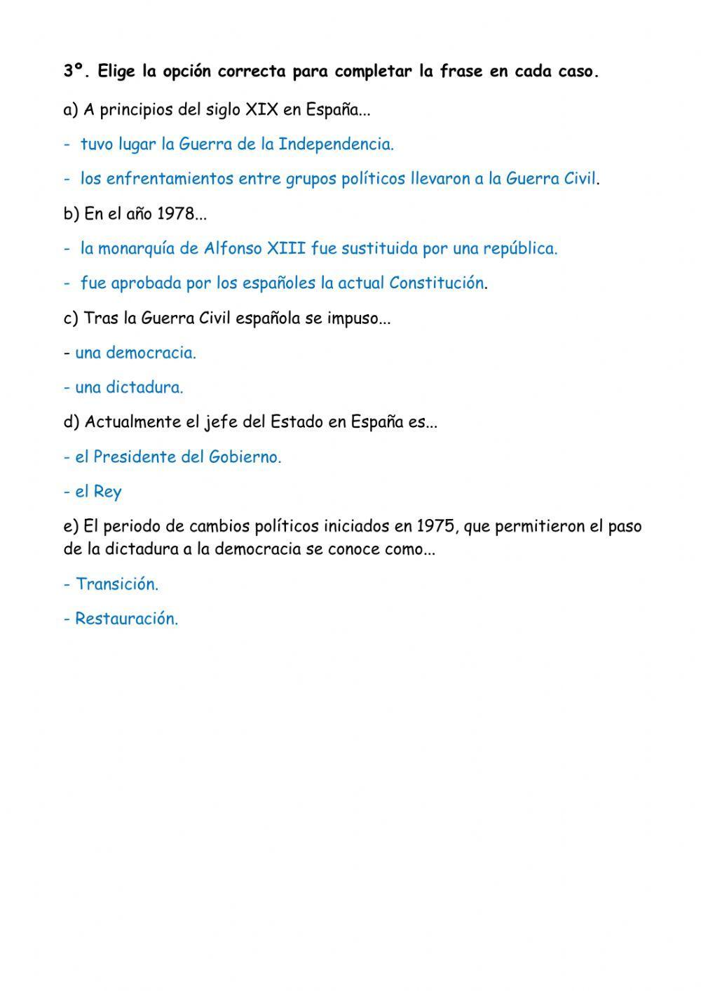 EDAD CONTEMPORÁNEA EN ESPAÑA. SIGLOS XX-XXI (2)