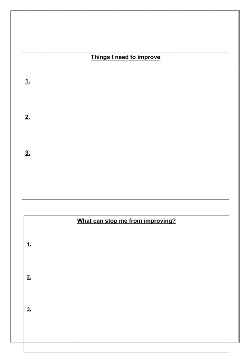 SWOT WORKSHEET